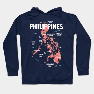 Philippines Illustrated Map Hoodie